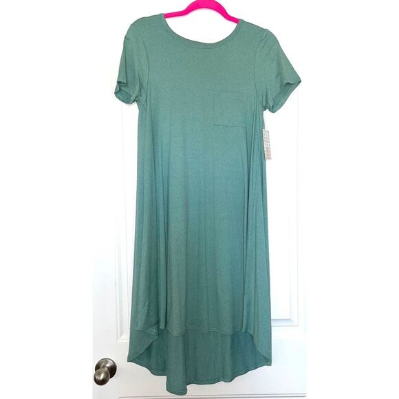 LuLaRoe Carly Dress Solid Teal XS - Picture 1 of 1